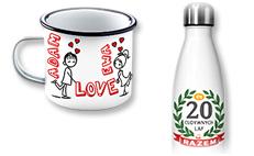 kubki emaliowane i butelki termiczne