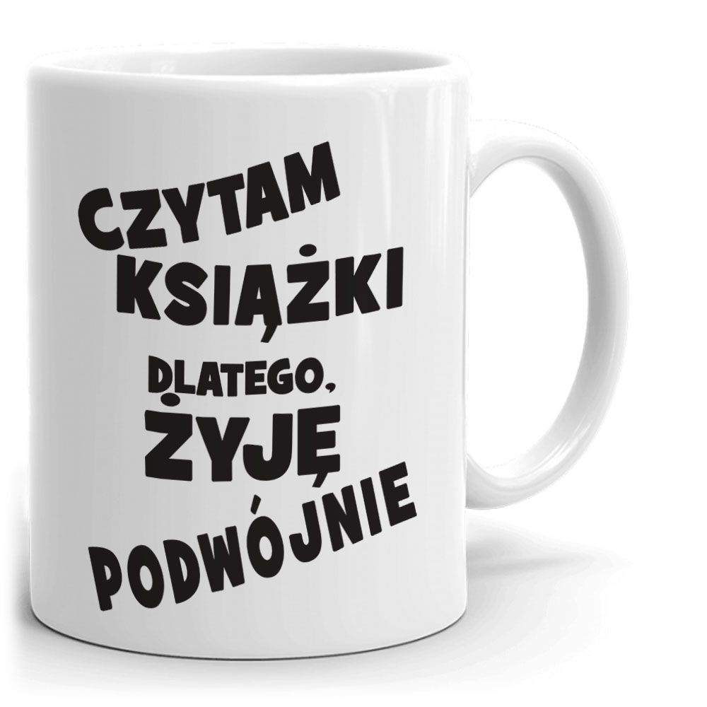 zdjęcie: czytam żyję - kubek