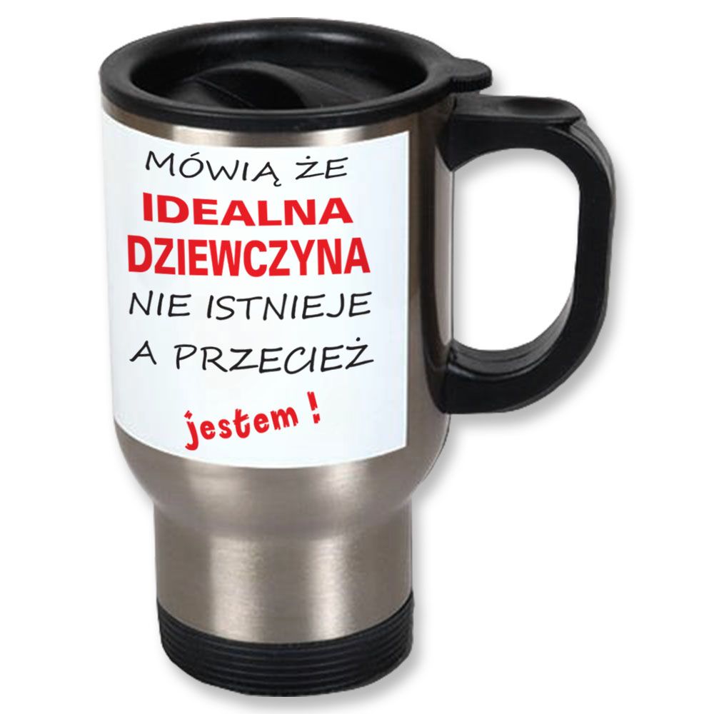 zdjęcie: idealna dziewczyna 01 - kubek termiczny