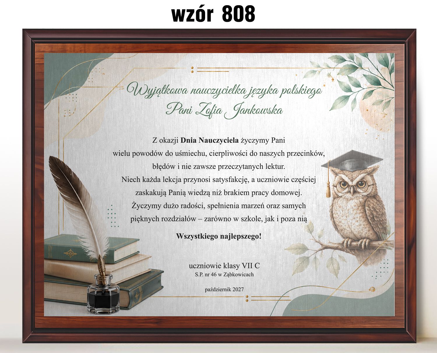zdjęcie: Pamiątka z nadrukiem dla Nauczyciela