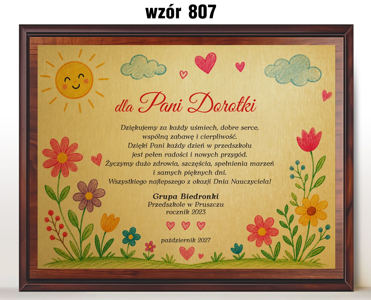 zdjęcie: Pamiątka z nadrukiem dla Nauczyciela