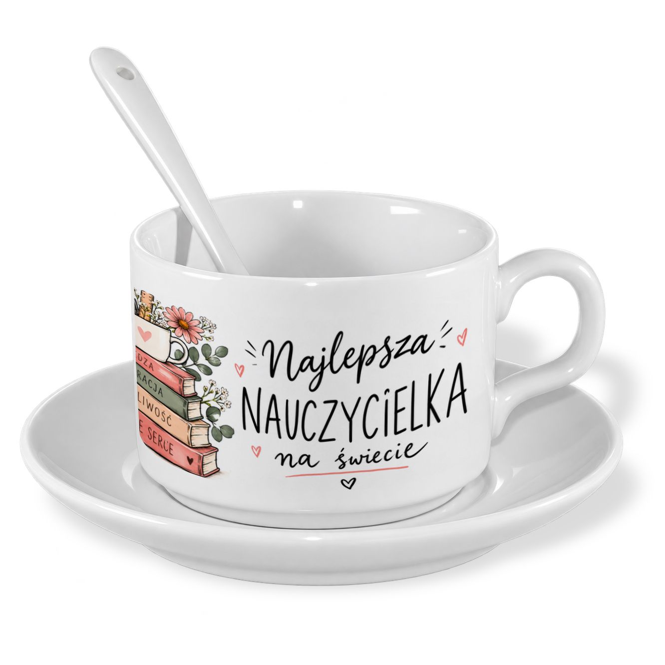 filiżanka dla nauczyciela z dowolnym nadrukiem