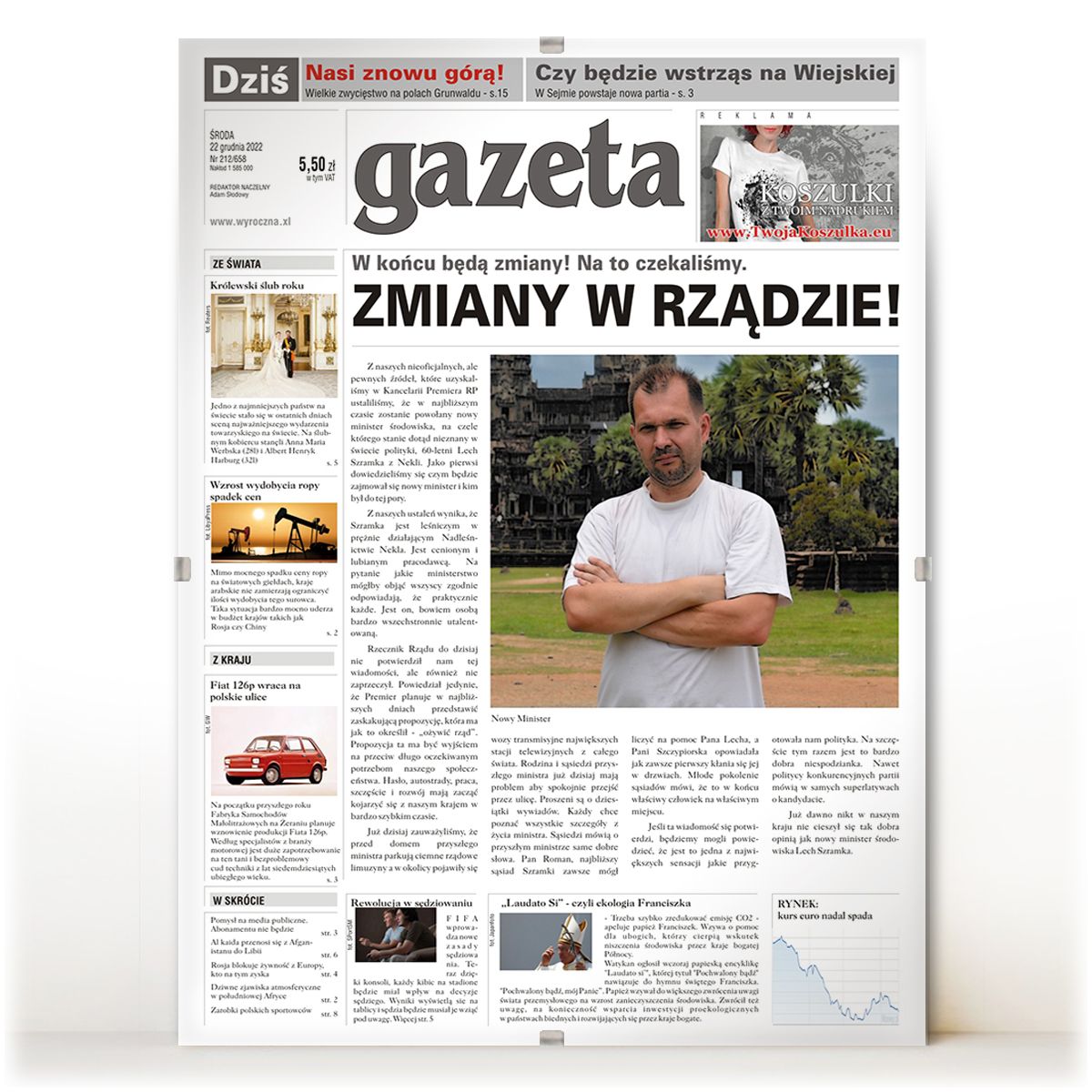 zdjęcie: Twoja gazeta w złotej ramie