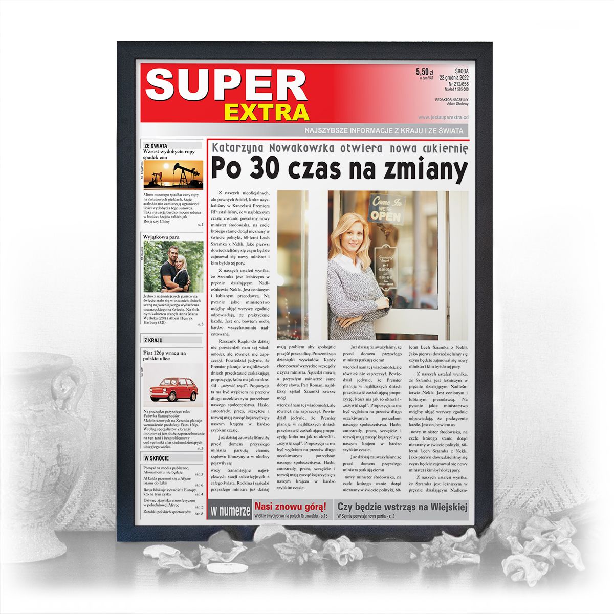 zdjęcie: twoja gazeta w stylu retro