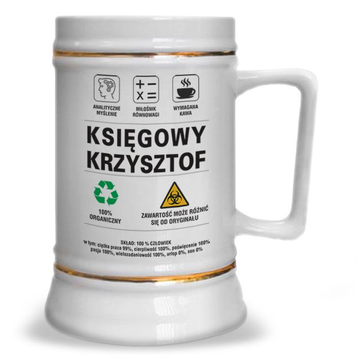 zdjęcie: księgowa 02 - kubek metalowy