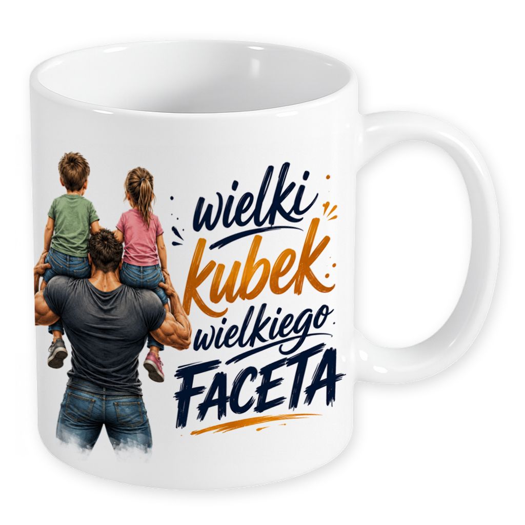 zdjęcie: kubek biały z dowolnym nadrukiem