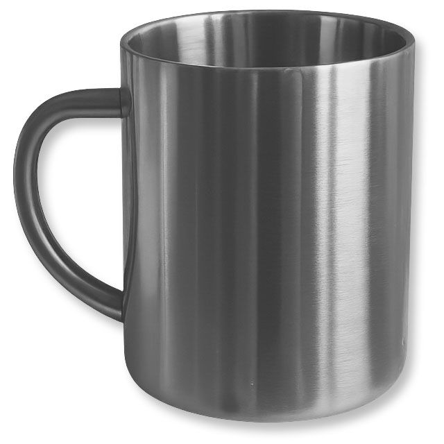 kubek metalowy z dowolnym nadrukiem
