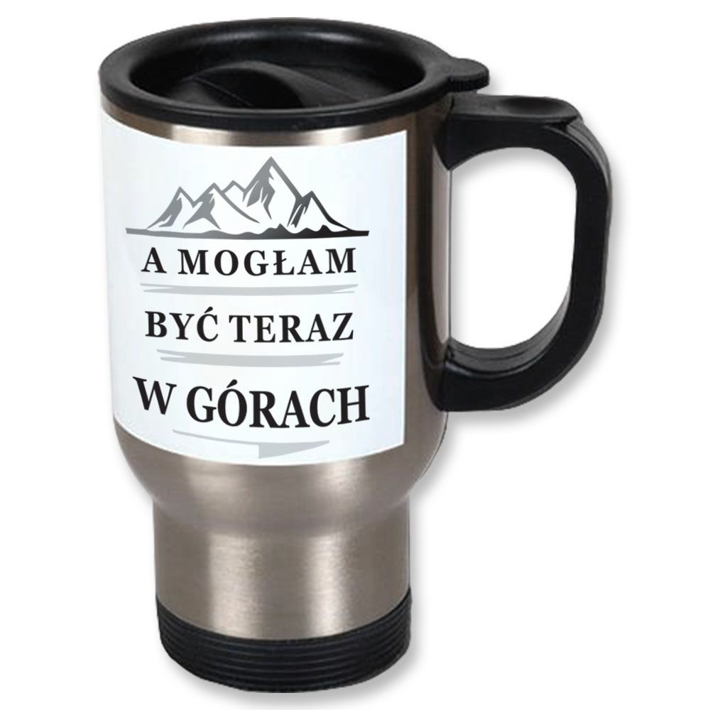 zdjęcie: mogłem być w górach - kubek latte