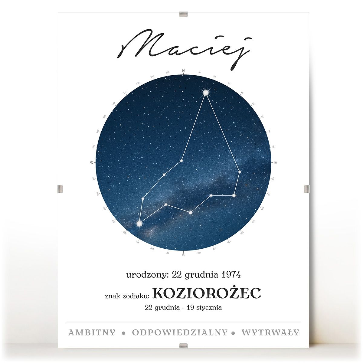 zdjęcie: znak zodiaku - 01 plakat w antyramie - konstelacja