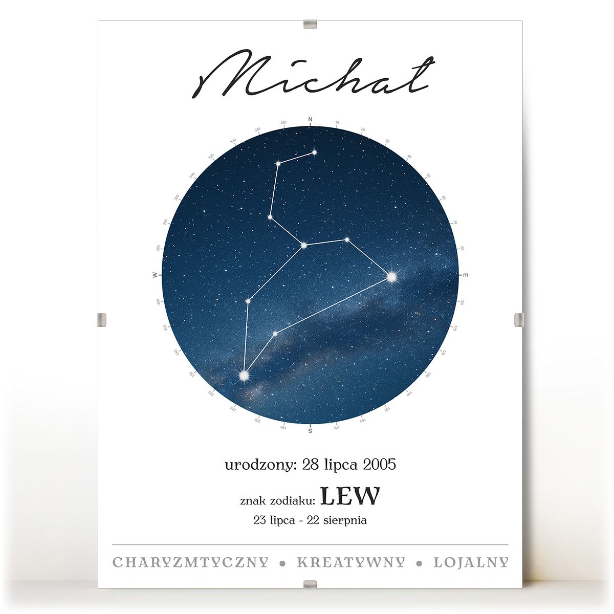 zdjęcie: znak zodiaku - 01 plakat w antyramie - konstelacja