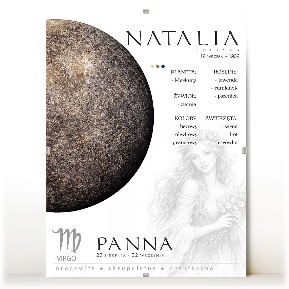 zdjęcie: znak zodiaku - 02 plakat w antyramie - planety