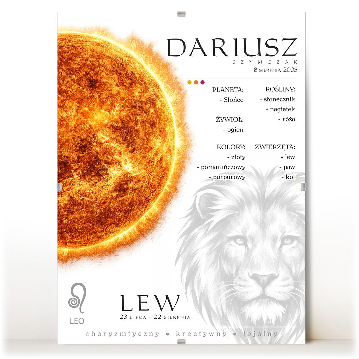 zdjęcie: znak zodiaku - 02 plakat w antyramie - planety