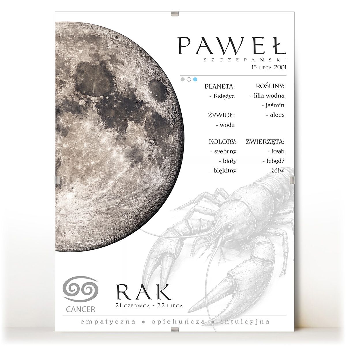 zdjęcie: znak zodiaku - 02 plakat w antyramie - planety