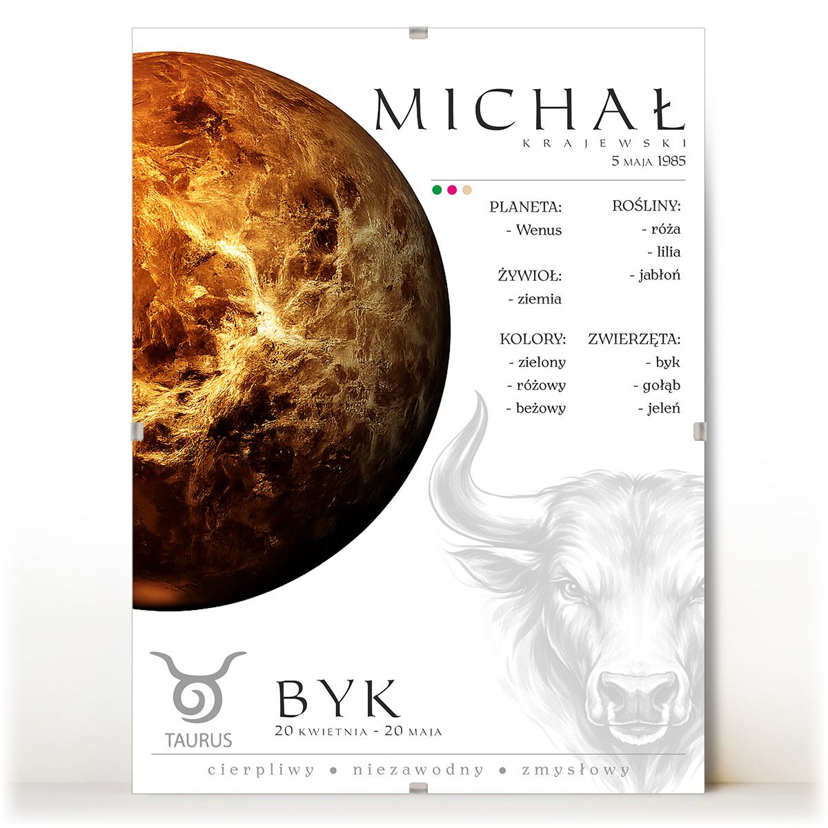 zdjęcie: znak zodiaku - 02 plakat w antyramie - planety