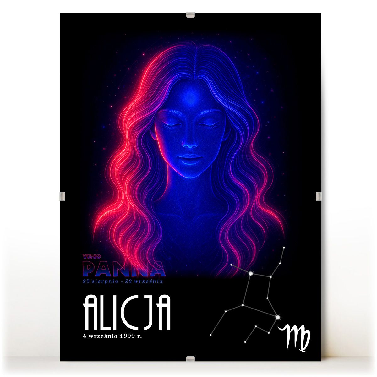 zdjęcie: znak zodiaku - 05 plakat w antyramie - neon